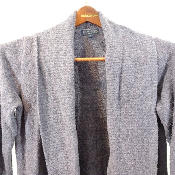 Barefoot Dreams Cozychic Lite Circle Cardigan Open Front Sweater Gray Size M - Picture 2 of 6